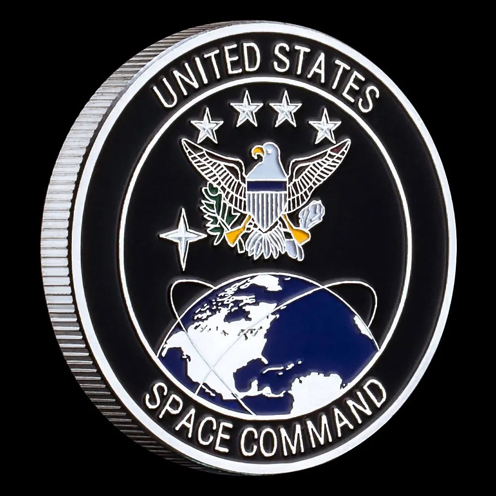 United States Special Force Department of The Air Force Commemorative Silvery Coin Space Command Collectible Gift Military Coin 1222-Chinese Style Finds™