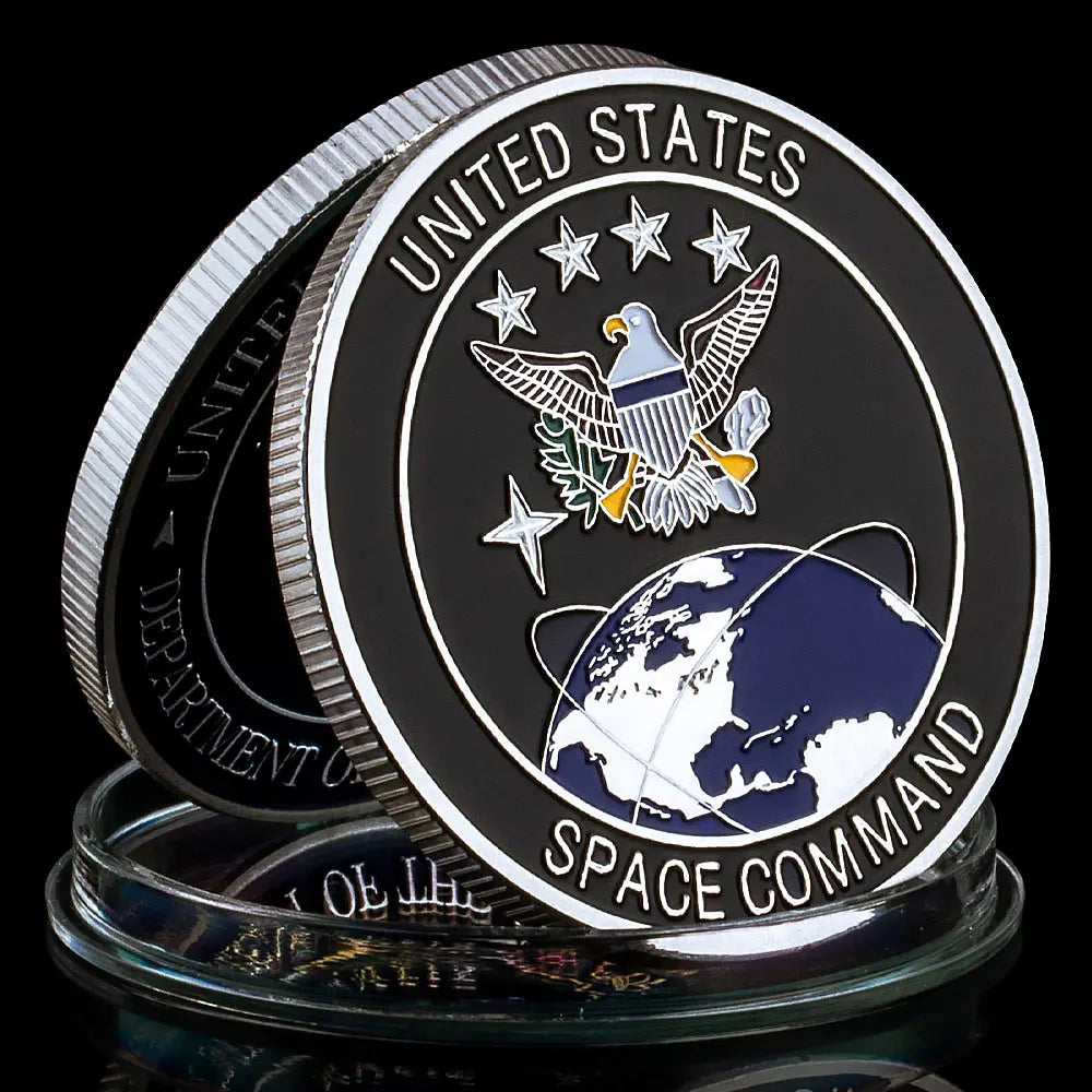 United States Special Force Department of The Air Force Commemorative Silvery Coin Space Command Collectible Gift Military Coin 1222-Chinese Style Finds™