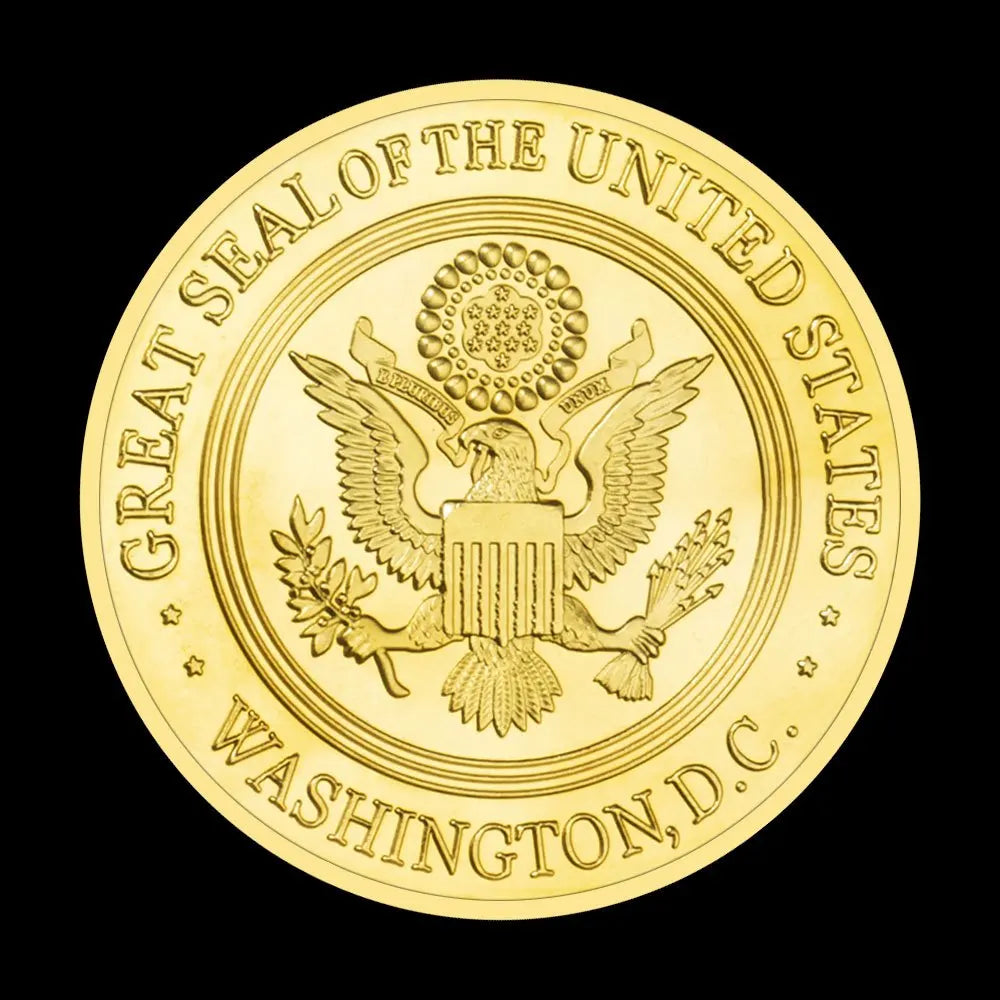 United States of America Souvenir Coin Golden Plated Collectible Challenge Coin Commemorative Coin Creative Gift 1672-Chinese Style Finds™