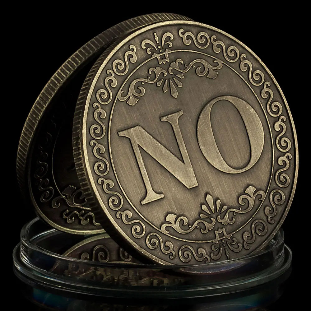 Yes or No Prediction Decision Coin Ouija All-Seeing Eye or Death Angel Gothic Copper Plated Coin Souvenir Commemorative Coin 1418-Chinese Style Finds™