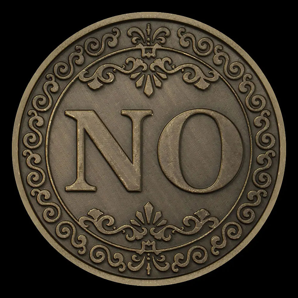 Yes or No Prediction Decision Coin Ouija All-Seeing Eye or Death Angel Gothic Copper Plated Coin Souvenir Commemorative Coin 1418-Chinese Style Finds™