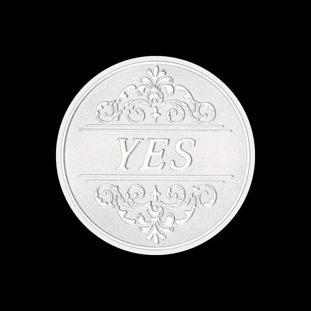 Yes or No Prediction Decision Coin Ouija All-Seeing Eye or Death Angel Gothic Golden Plated Coins Souvenir Commemorative Coin 1542-Chinese Style Finds™