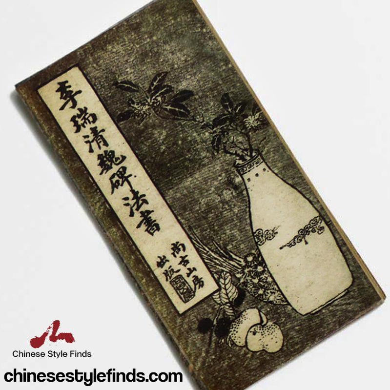 Handmade Antique Chinese Calligraphy Arts Copybook 李瑞清魏碑法书 清道人书法书法书法善本宣纸经折装碑文字帖-Chinese Style Finds™