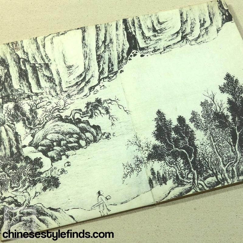 Handmade Antique Chinese Calligraphy Arts Copybook 王珣伯远帖 书法手工善本宣纸经折装字帖三希堂法帖-Chinese Style Finds™