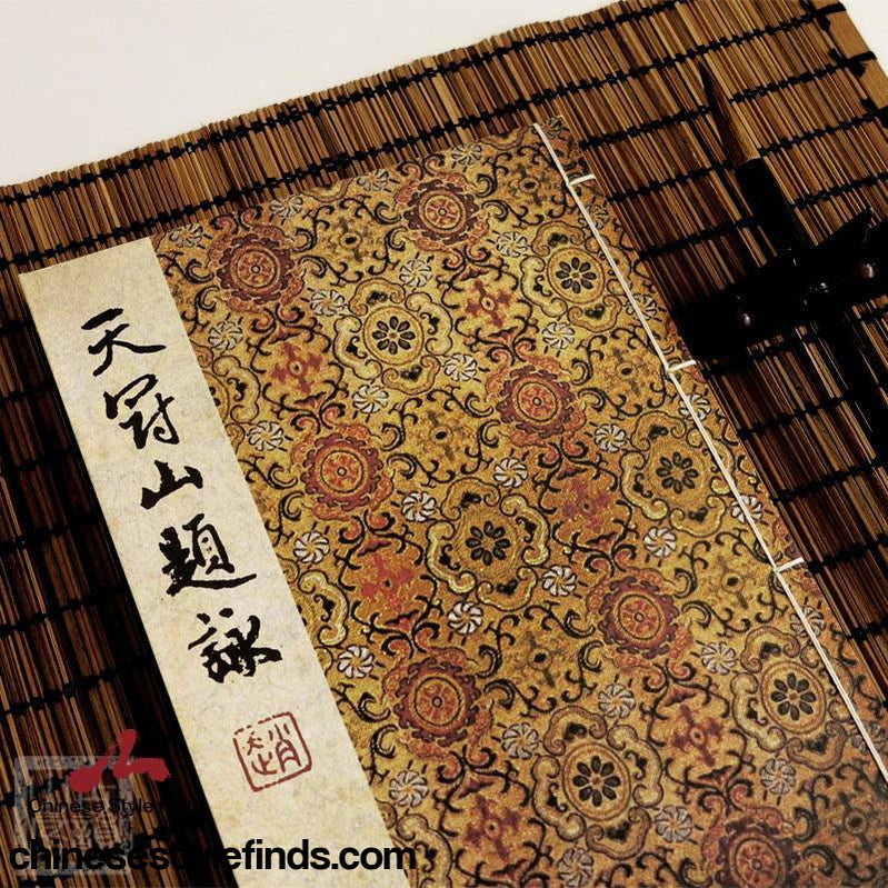 Handmade Antique Chinese Calligraphy Arts Copybook 赵孟頫天冠山题咏诗帖楷书书法字帖 书法宣纸线装复古本-Chinese Style Finds™