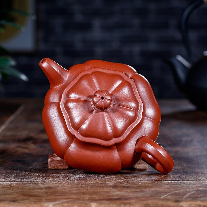 Handmade Yixing Teapot 160cc Purple Clay Zisha Pot 9 Holes Red Clay Pot Dahongpao-Chinese Style Finds™