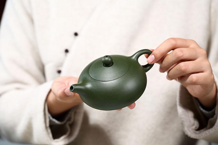 Handmade Yixing Teapot 170cc Purple Clay Zisha Pot Green Clay Yuru Tea Pot-Chinese Style Finds™