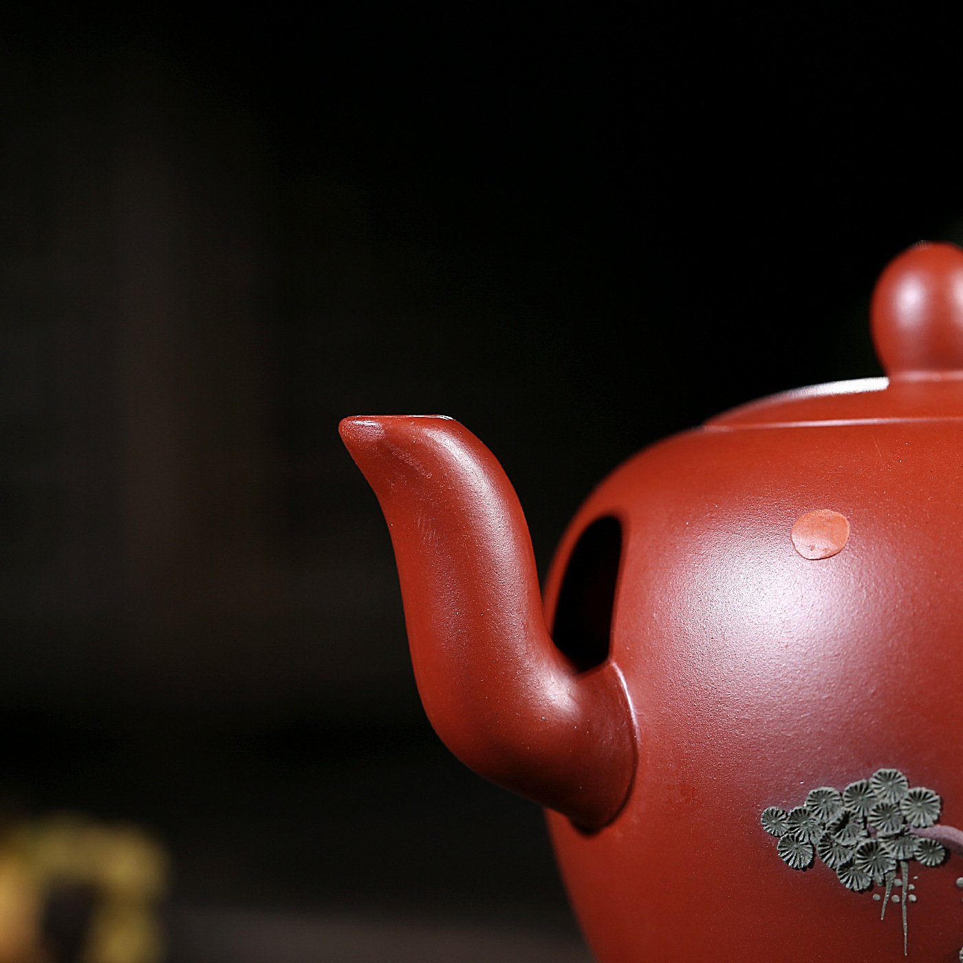 Handmade Yixing Teapot 180cc Purple Clay Zisha Pot Bird Cloud Painting-Chinese Style Finds™