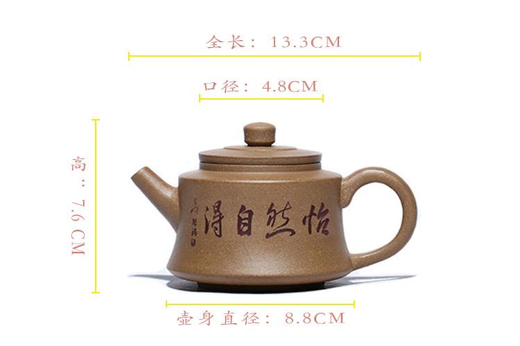 Handmade Yixing Teapot 180cc Purple Clay Zisha Pot High Dezhong Tea Pot Duan Clay-Chinese Style Finds™