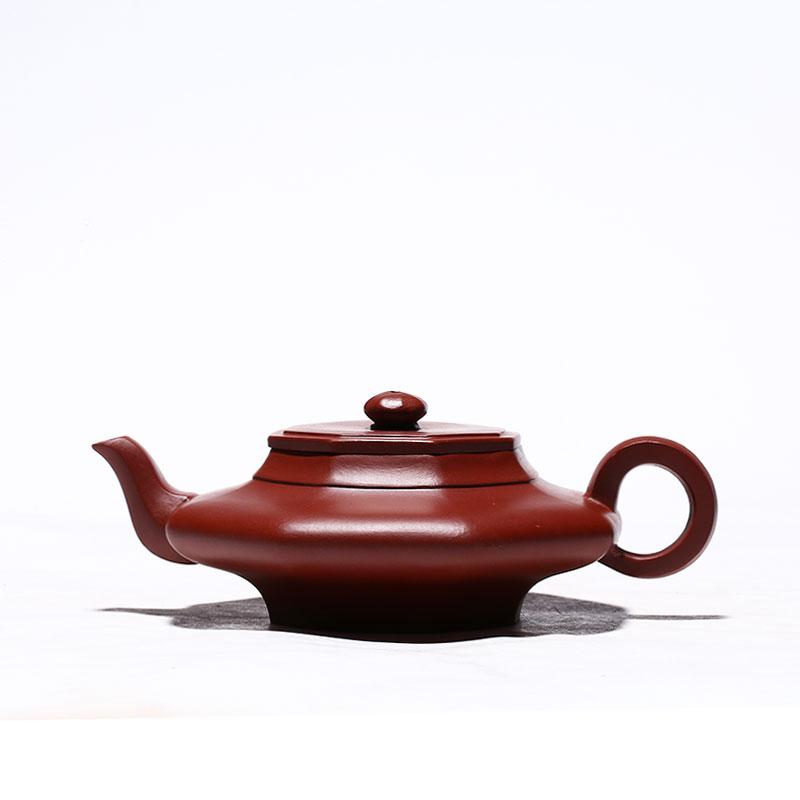 Handmade Yixing Teapot 180cc Purple Clay Zisha Pot Painting Crane Tea Pot-Chinese Style Finds™