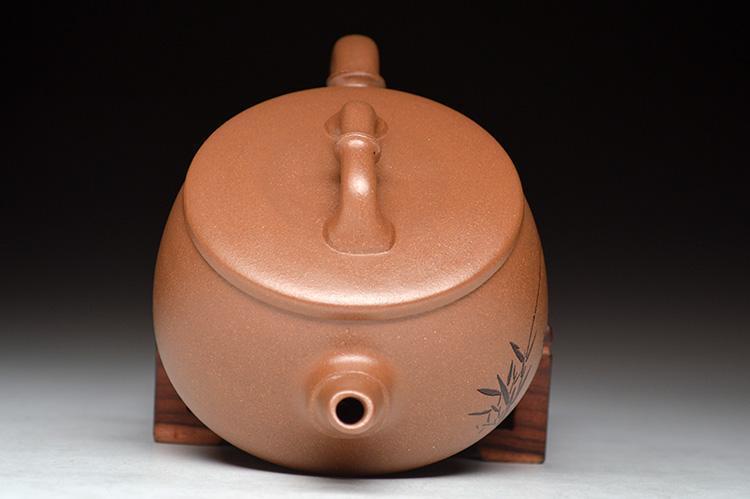 Handmade Yixing Teapot 200cc Purple Clay Zisha Pot Bamboo Duan Clay Tea Pot-Chinese Style Finds™