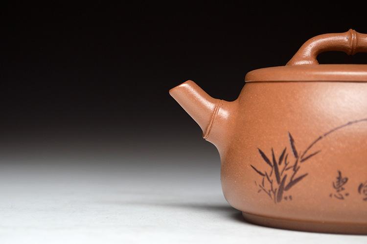 Handmade Yixing Teapot 200cc Purple Clay Zisha Pot Bamboo Duan Clay Tea Pot-Chinese Style Finds™