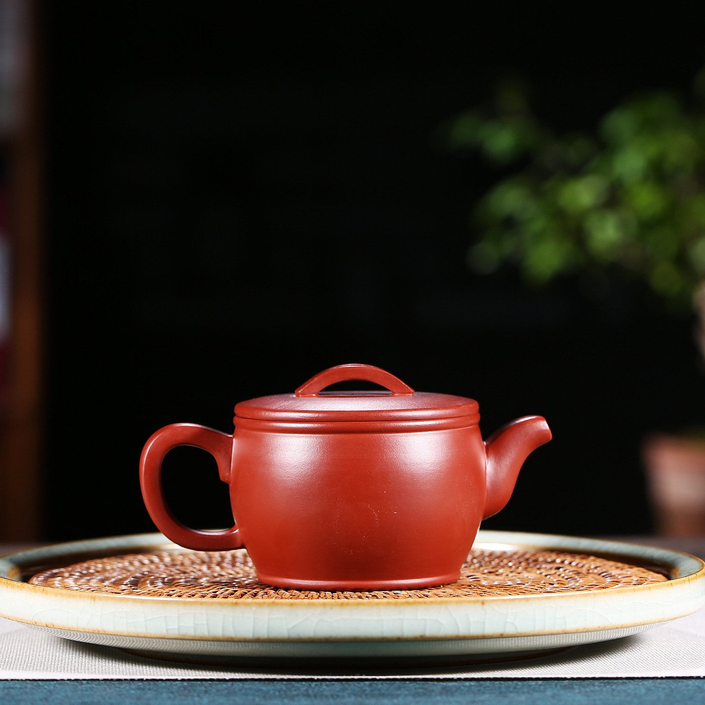 Handmade Yixing Teapot 200cc Purple Clay Zisha Pot Hanwa Red Clay Tea Pot-Chinese Style Finds™