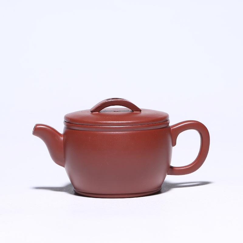 Handmade Yixing Teapot 200cc Purple Clay Zisha Pot Hanwa Red Clay Tea Pot-Chinese Style Finds™