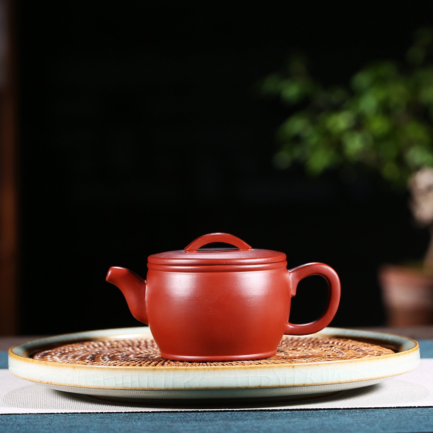 Handmade Yixing Teapot 200cc Purple Clay Zisha Pot Hanwa Red Clay Tea Pot-Chinese Style Finds™