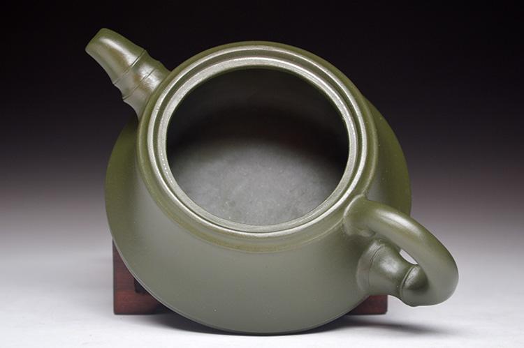 Handmade Yixing Teapot 210cc Purple Clay Zisha Pot Green Clay Bamboo Tea Pot-Chinese Style Finds™