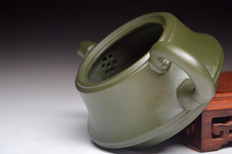 Handmade Yixing Teapot 210cc Purple Clay Zisha Pot Green Clay Bamboo Tea Pot-Chinese Style Finds™