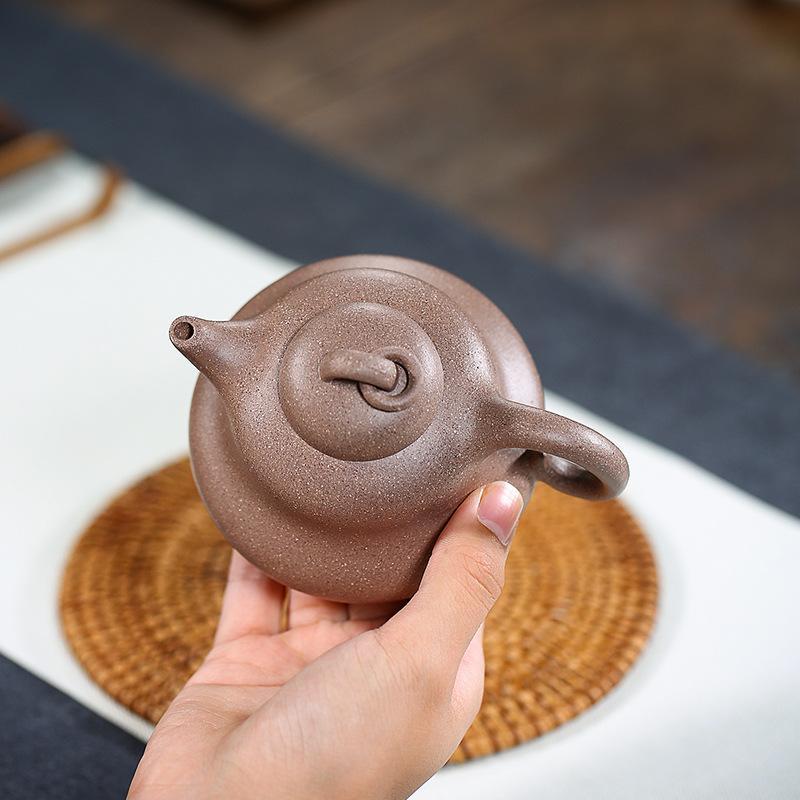 Handmade Yixing Teapot 280cc Purple Clay Zisha Pot Gourd Tea Pot Duan Clay-Chinese Style Finds™