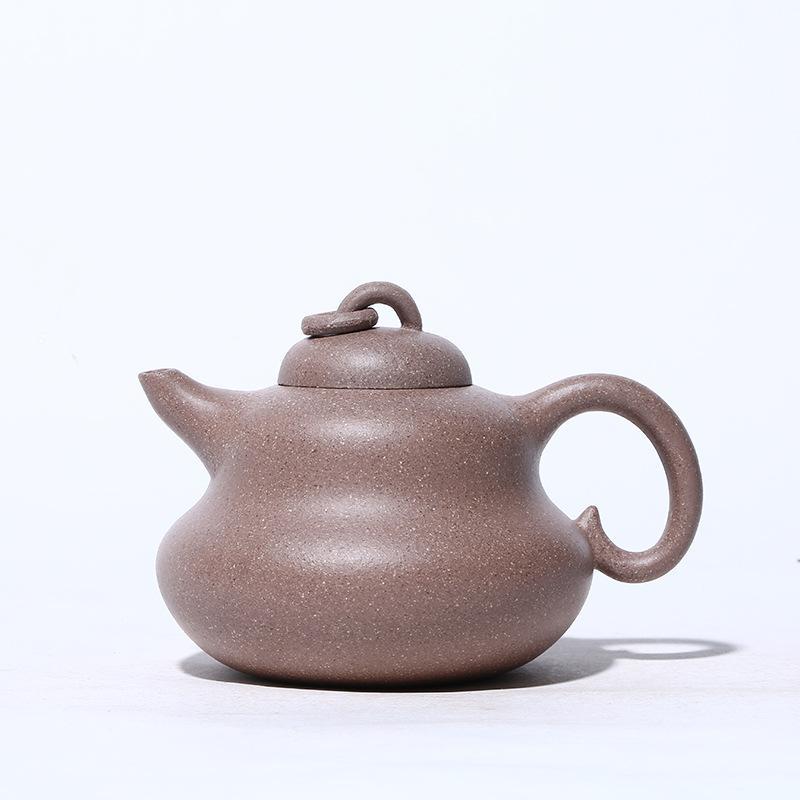 Handmade Yixing Teapot 280cc Purple Clay Zisha Pot Gourd Tea Pot Duan Clay-Chinese Style Finds™