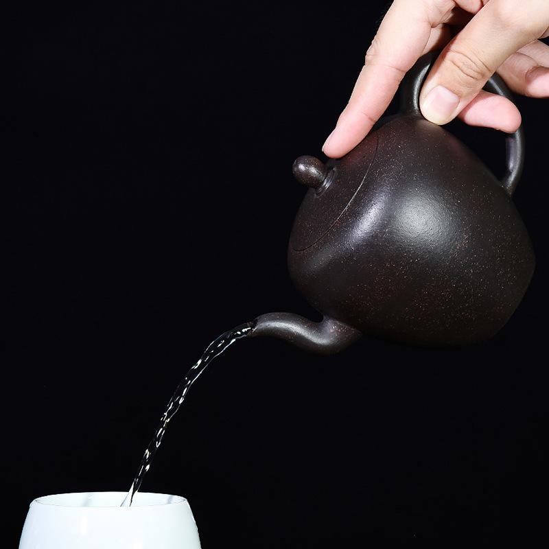 Handmade Yixing Teapot 300cc Purple Clay Zisha Pot Beauty Mei Ren Jian Pot-Chinese Style Finds™