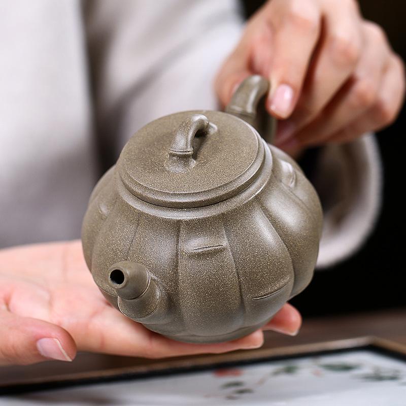 Handmade Yixing Teapot 310cc Purple Clay Zisha Pot Bamboo Duan Clay Tea Pot-Chinese Style Finds™