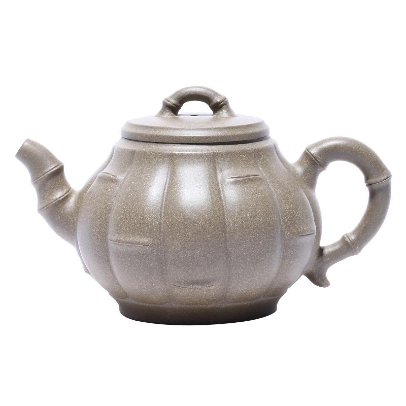 Handmade Yixing Teapot 310cc Purple Clay Zisha Pot Bamboo Duan Clay Tea Pot-Chinese Style Finds™