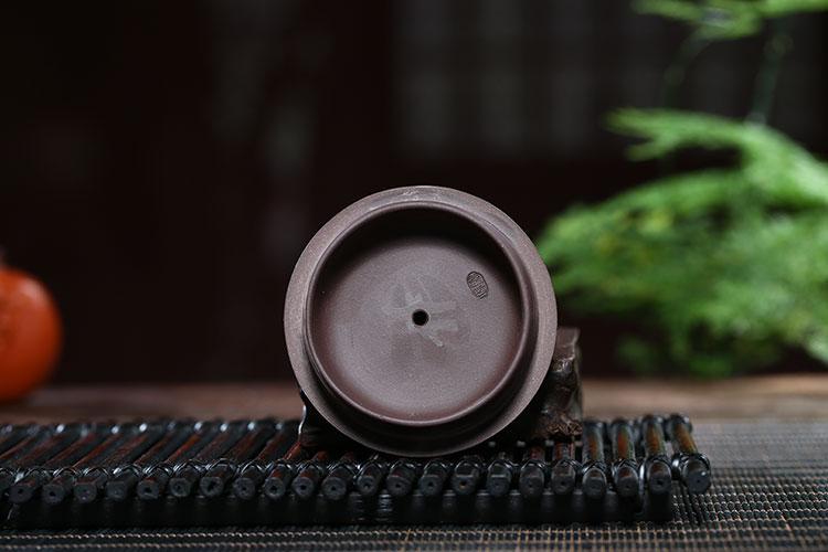 Handmade Yixing Teapot 420cc Purple Clay Zisha Pot Bamboo Shape Tea Pot-Chinese Style Finds™