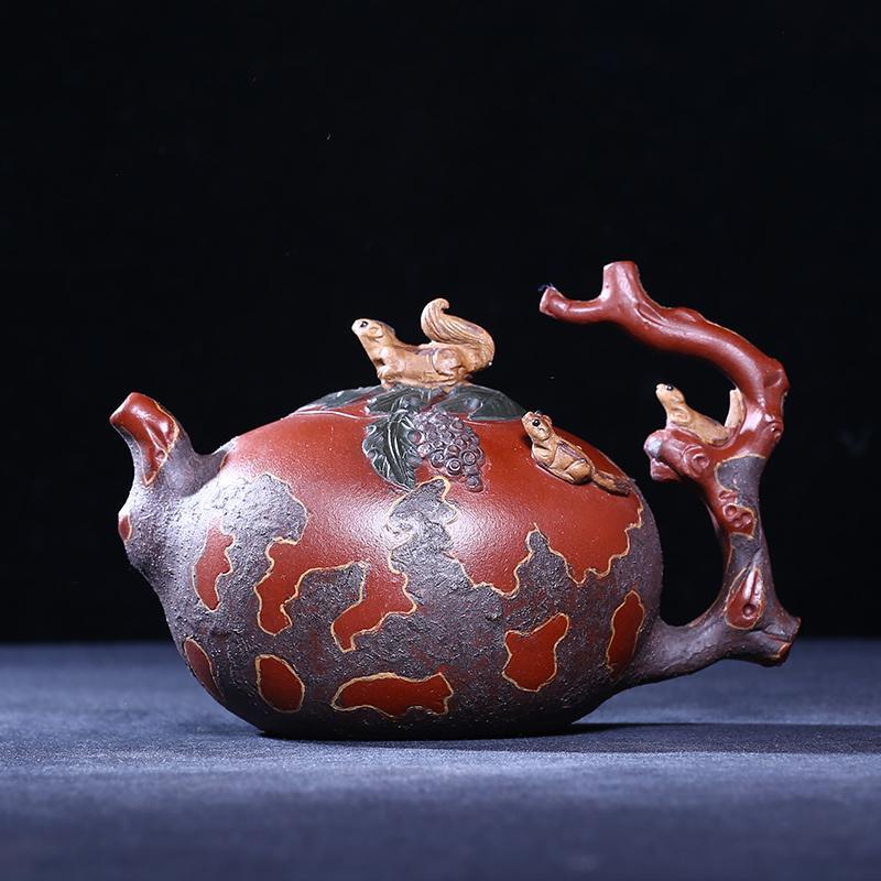 Handmade Yixing Teapot 450cc Purple Clay Wuzidengke Zisha Pot-Chinese Style Finds™