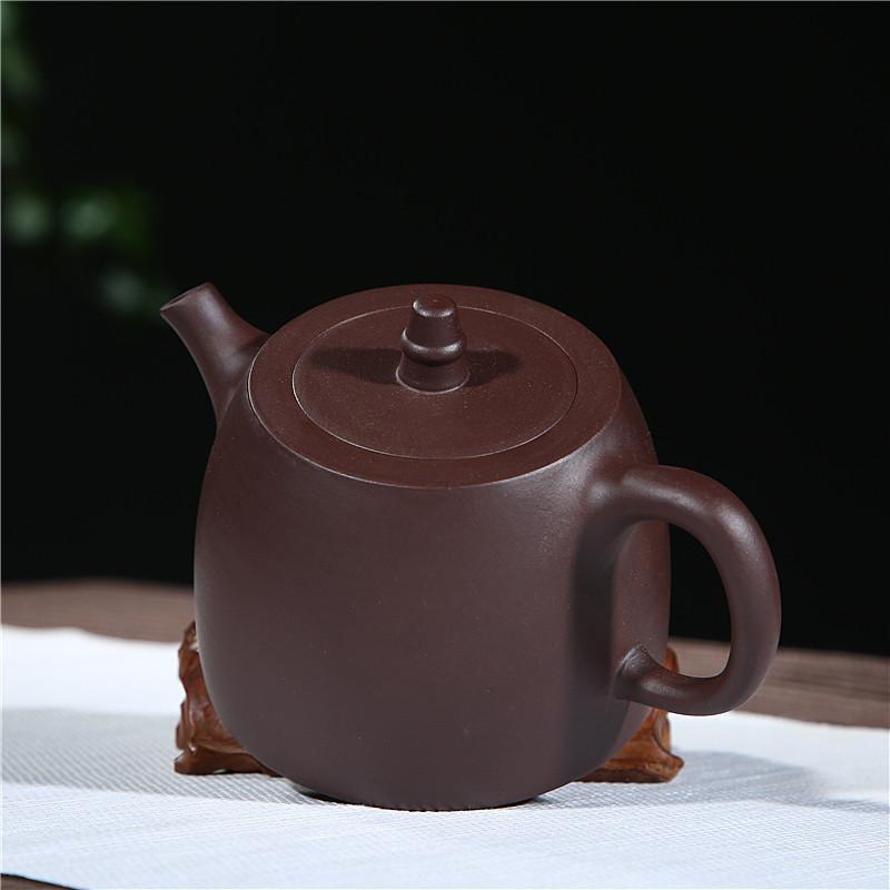 Handmade Yixing Teapot 450cc Purple Clay Zisha Pot 10 Holes Handou Pot-Chinese Style Finds™